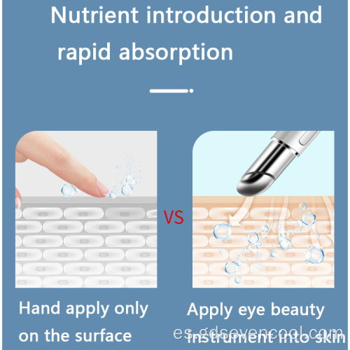 Masaje de ojos pluma bolsas de ojos Removedor de arrugas varita